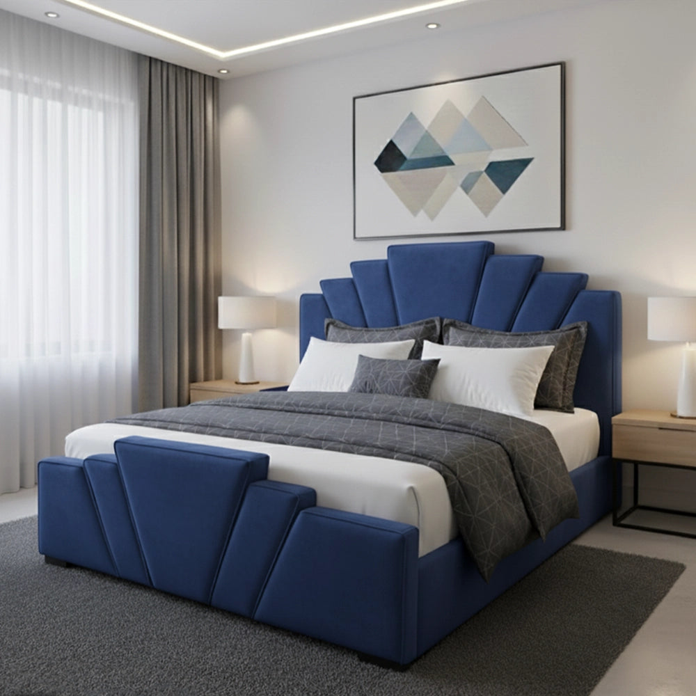 BP25 Teddy Fabric Upholstered Bed Frame | Bed & Mattress